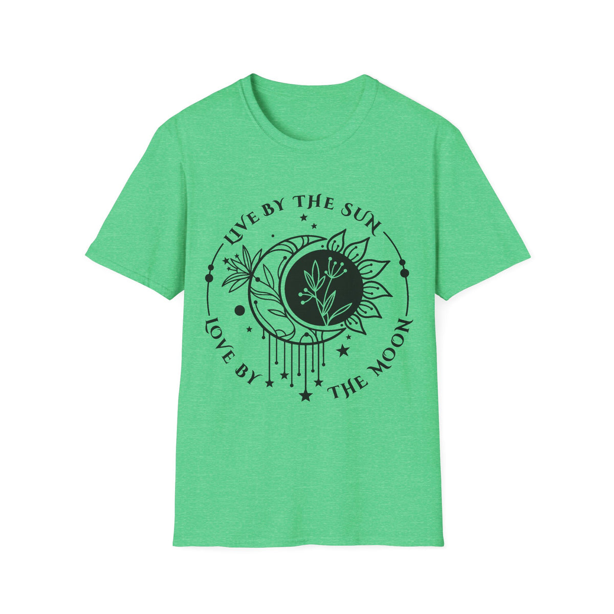 Live by the Sun Love by the Moon T-Shirt | Celestial Botanical Tee