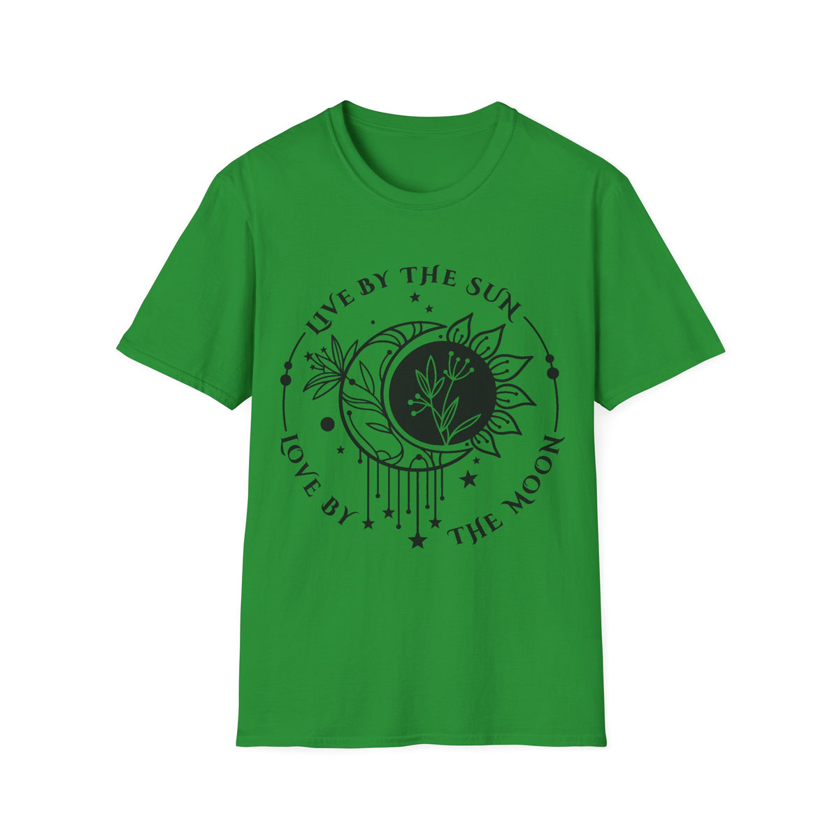 Live by the Sun Love by the Moon T-Shirt | Celestial Botanical Tee