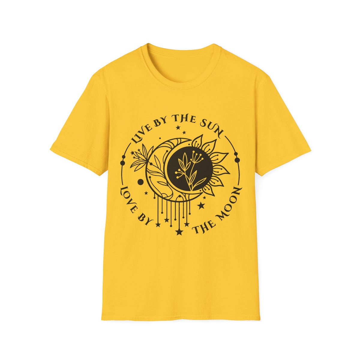 Live by the Sun Love by the Moon T-Shirt | Celestial Botanical Tee