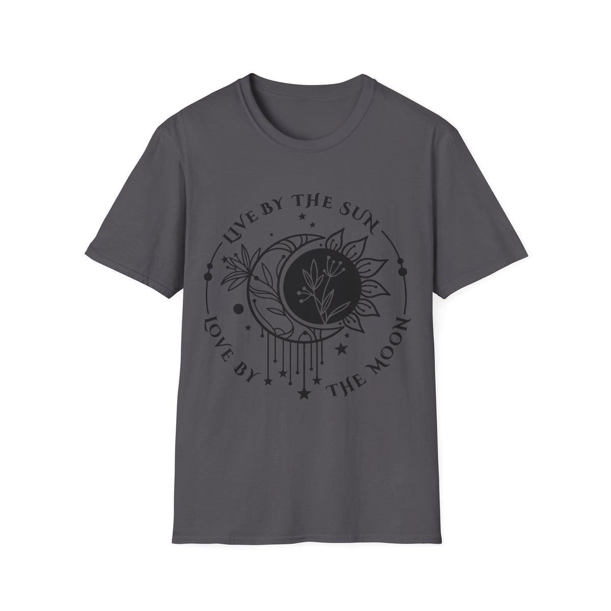 Live by the Sun Love by the Moon T-Shirt | Celestial Botanical Tee