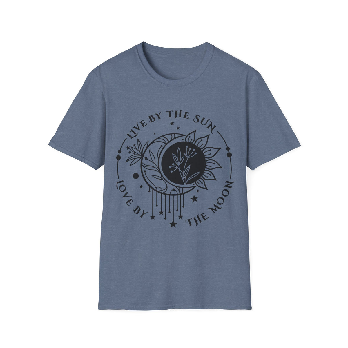 Live by the Sun Love by the Moon T-Shirt | Celestial Botanical Tee