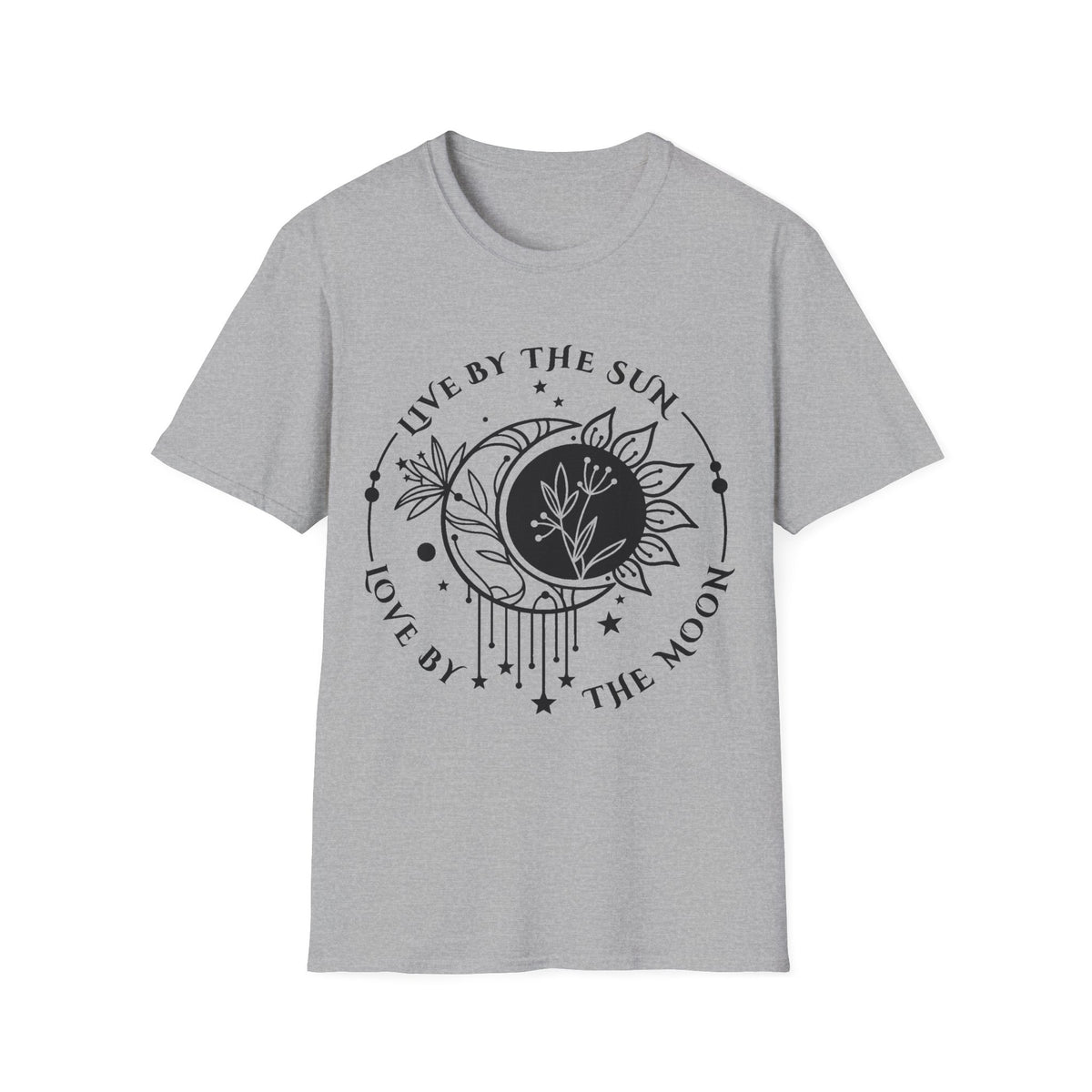 Live by the Sun Love by the Moon T-Shirt | Celestial Botanical Tee