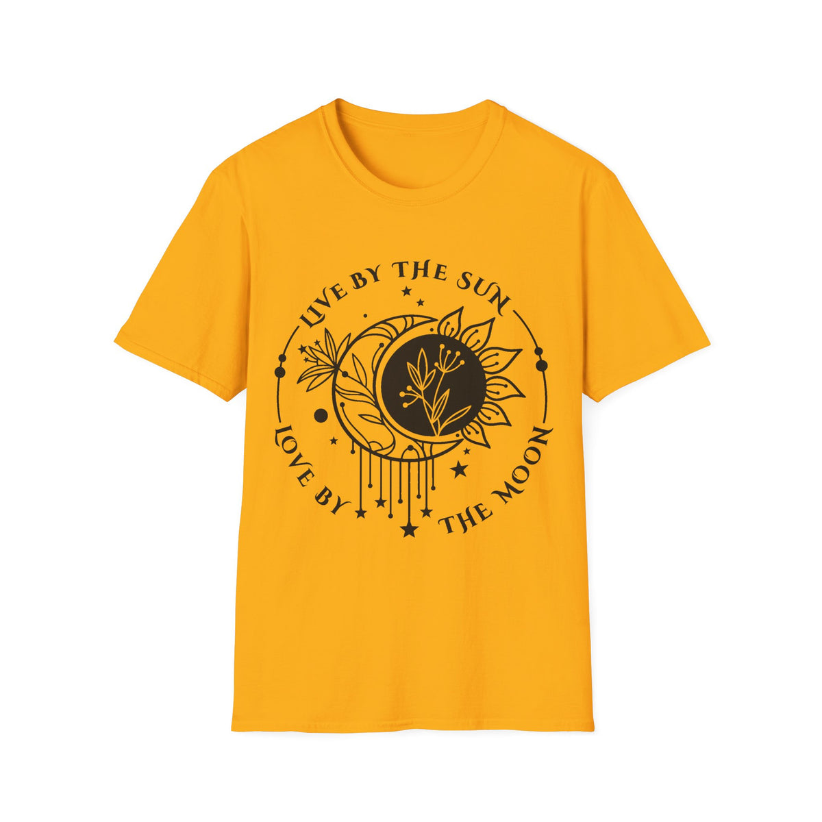 Live by the Sun Love by the Moon T-Shirt | Celestial Botanical Tee